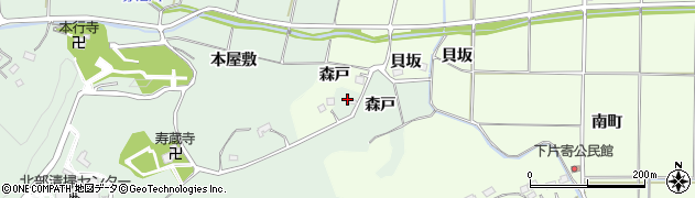 福島県いわき市平上片寄（森戸）周辺の地図