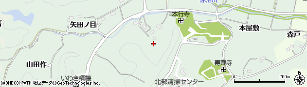 福島県いわき市平上片寄（寺下）周辺の地図