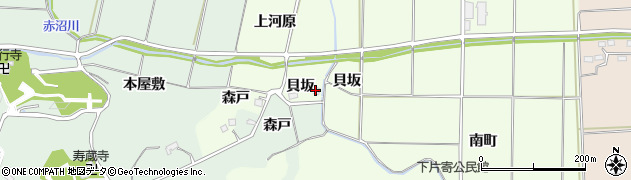 福島県いわき市平下片寄（貝坂）周辺の地図