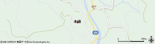 新潟県糸魚川市木浦周辺の地図