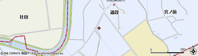 福島県棚倉町（東白川郡）一色（通段）周辺の地図