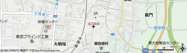 浅川車庫周辺の地図