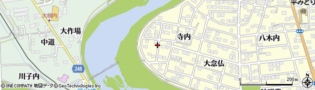 福島県いわき市平下平窪（寺内）周辺の地図