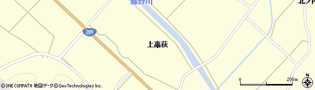 福島県白河市表郷小松（上高萩）周辺の地図