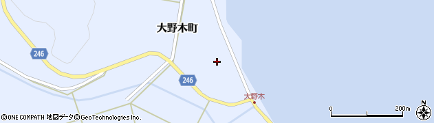 石川県七尾市大野木町ハ周辺の地図
