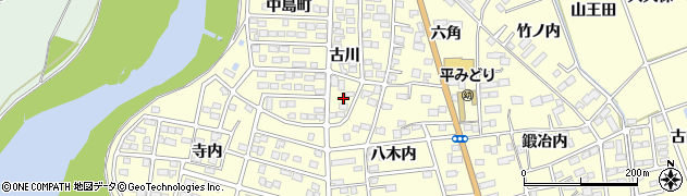 福島県いわき市平下平窪（古川町）周辺の地図