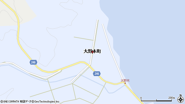 〒926-0362 石川県七尾市大野木町の地図