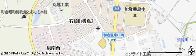石川県七尾市石崎町（ヲ）周辺の地図