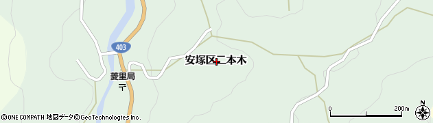 新潟県上越市安塚区二本木周辺の地図
