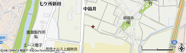 新潟県上越市中箱井周辺の地図