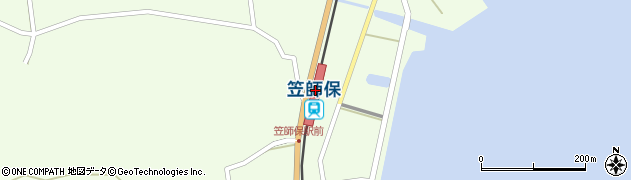 笠師保駅周辺の地図