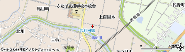 福島県いわき市平泉崎上百目木周辺の地図