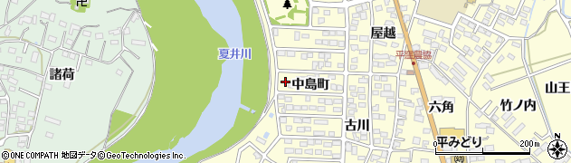 福島県いわき市平下平窪（中島町）周辺の地図