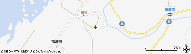 石川県志賀町（羽咋郡）福浦港（福）周辺の地図
