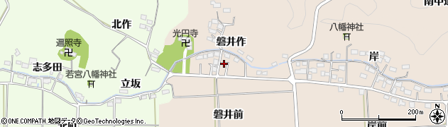 福島県いわき市平泉崎磐井作13周辺の地図