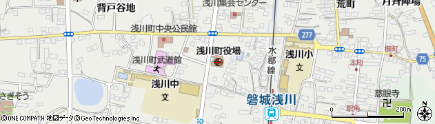 福島県石川郡浅川町周辺の地図