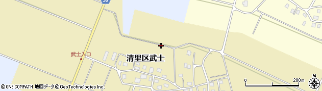 新潟県上越市清里区武士周辺の地図