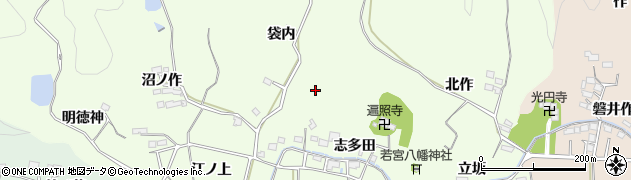 福島県いわき市平下片寄（志多田）周辺の地図