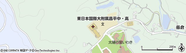 東日本国際大学附属昌平高等学校周辺の地図