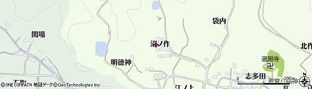 福島県いわき市平下片寄（沼ノ作）周辺の地図
