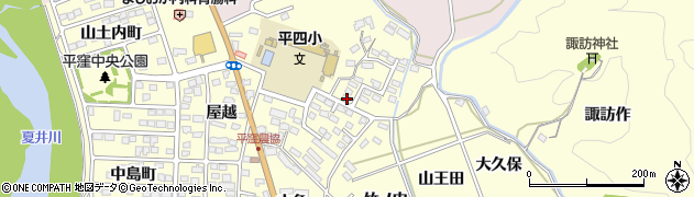 福島県いわき市平下平窪諸荷45周辺の地図