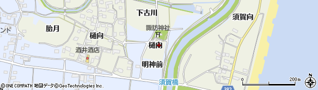 福島県いわき市四倉町下仁井田（樋向）周辺の地図