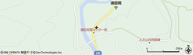 北浦田集落開発センター周辺の地図