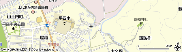 福島県いわき市平下平窪諸荷29周辺の地図