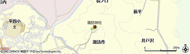 福島県いわき市平下平窪諏訪作66周辺の地図