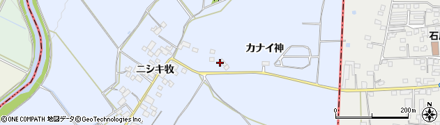 福島県東白川郡棚倉町一色カナイ神周辺の地図