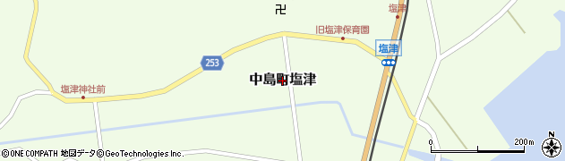 石川県七尾市中島町塩津周辺の地図