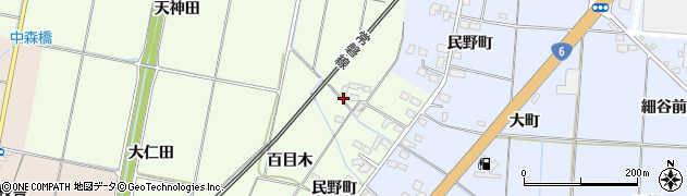 福島県いわき市四倉町大森（百目木）周辺の地図