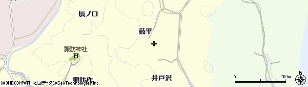 福島県いわき市平下平窪（藪平）周辺の地図