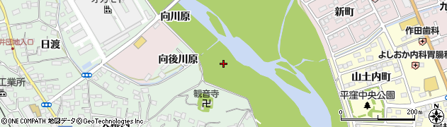 福島県いわき市平赤井（後川原）周辺の地図