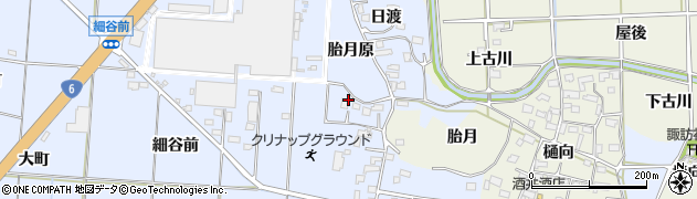 福島県いわき市四倉町細谷（胎月原）周辺の地図