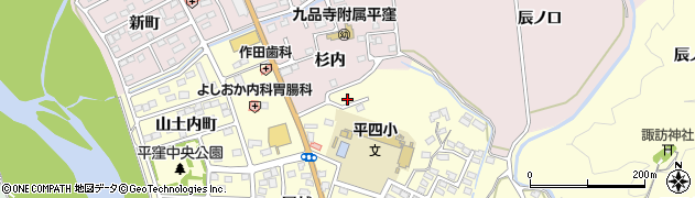 福島県いわき市平下平窪諸荷91周辺の地図