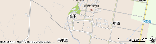 福島県いわき市平馬目（宮下）周辺の地図