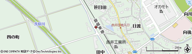 福島県いわき市平赤井北江原周辺の地図