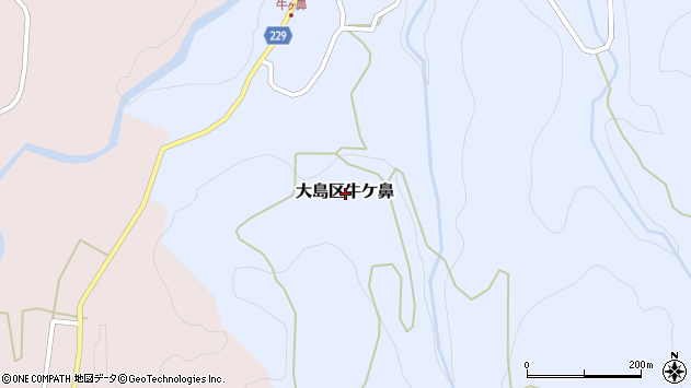 〒942-1215 新潟県上越市大島区牛ケ鼻の地図