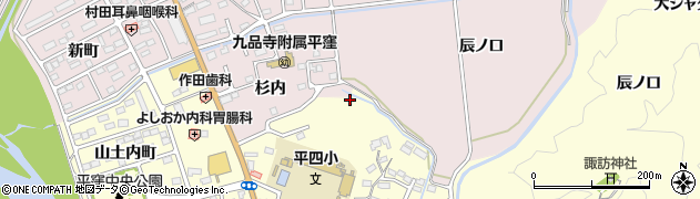 福島県いわき市平下平窪諸荷周辺の地図