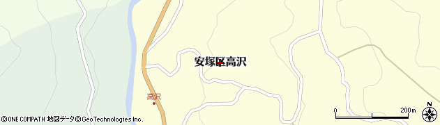新潟県上越市安塚区高沢周辺の地図