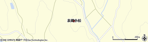 福島県白河市表郷小松周辺の地図