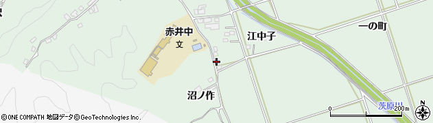 福島県いわき市平赤井（沼ノ作）周辺の地図