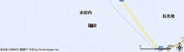 福島県古殿町（石川郡）鎌田周辺の地図