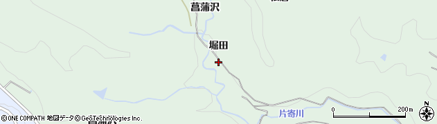 福島県いわき市平上片寄（堀田）周辺の地図