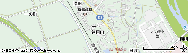 福島県いわき市平赤井（笹目田）周辺の地図