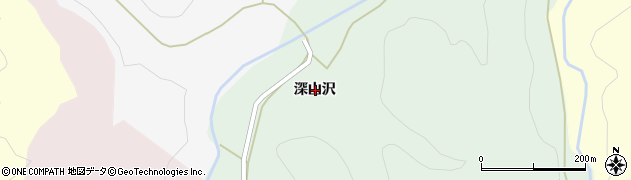 福島県白河市表郷内松（深山沢）周辺の地図