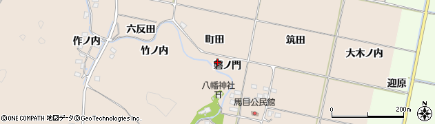 福島県いわき市平馬目（磐ノ門）周辺の地図