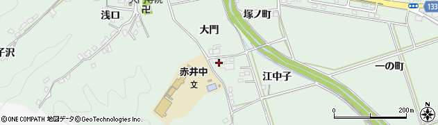 福島県いわき市平赤井（大門）周辺の地図