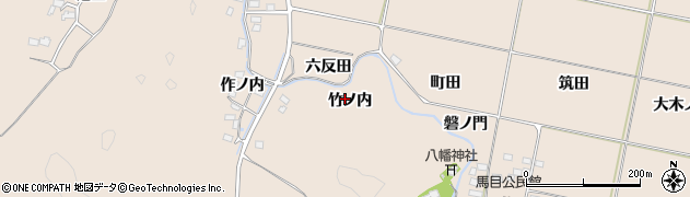 福島県いわき市平馬目（竹ノ内）周辺の地図